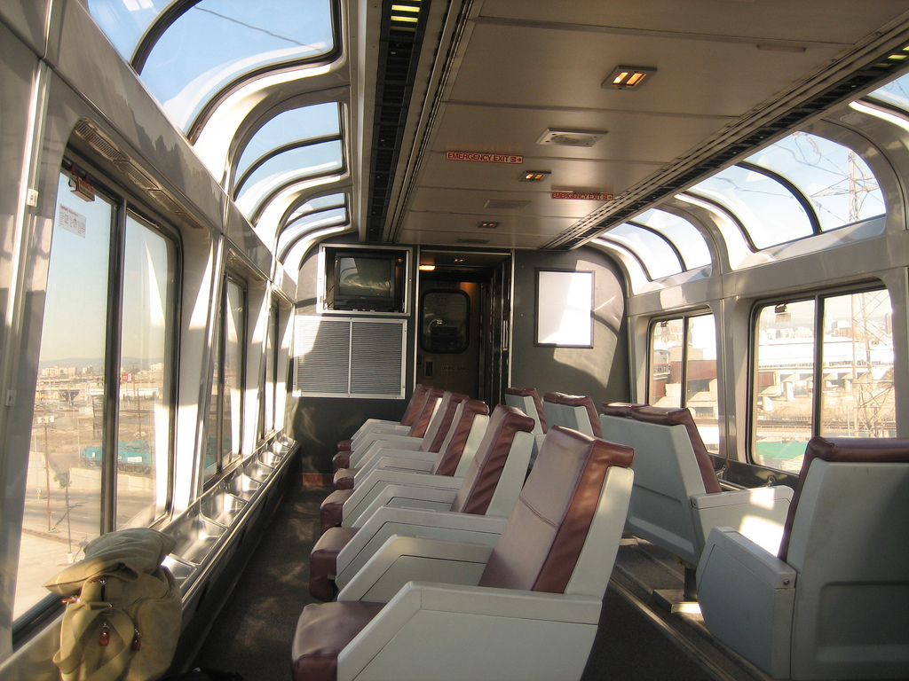 Amtrak routes with observation cars