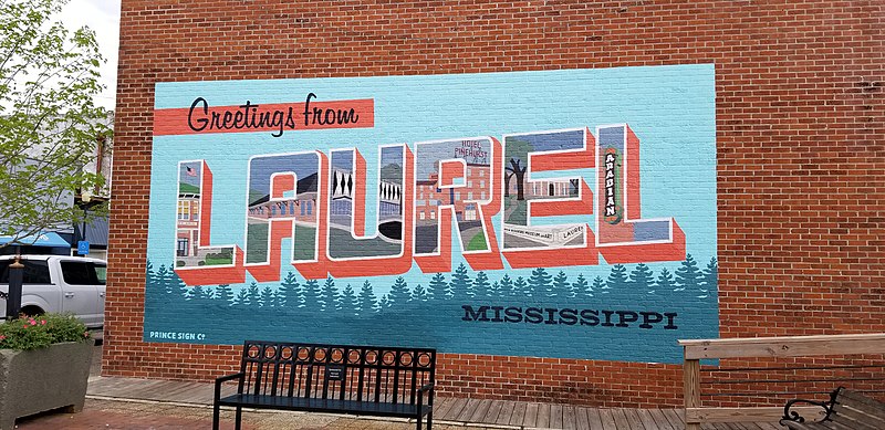 Laurel Mississippi mural