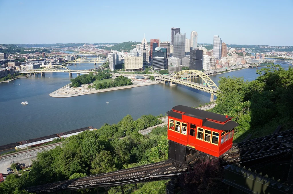 Downtown Pittsburgh from the Duquesne incline