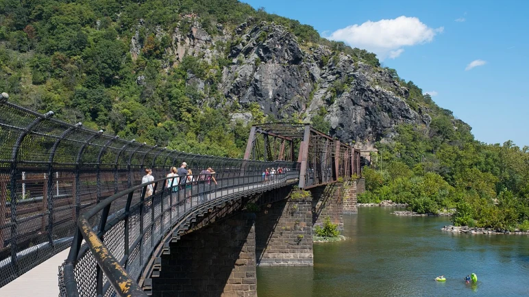 Bridge in Harpers Ferry, West Virginia